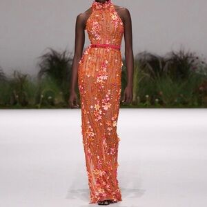 Women’s Alaa Sarkis Sunset Blossom Dress. Size US 4.